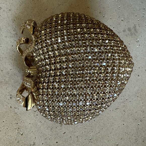 Self-Portrait Crystal Heart embellished clutch - Picture 1 of 4